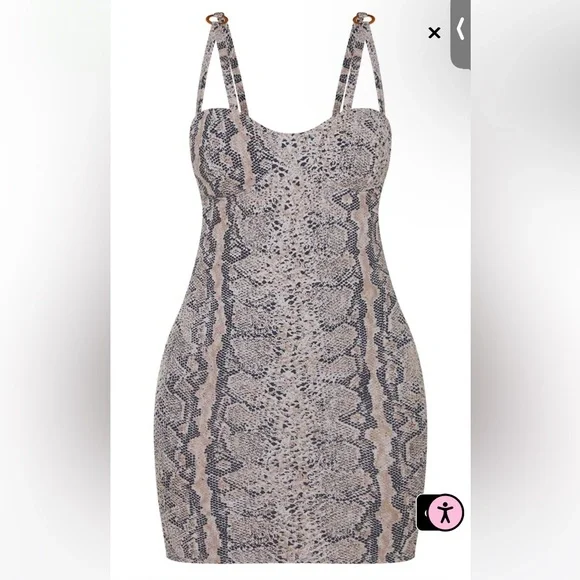pretty little thing grey bodycon dress White Halter Cowl Neck Mini Dress | Baby Phat main image 1